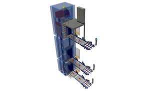 3D model of the pallet lift